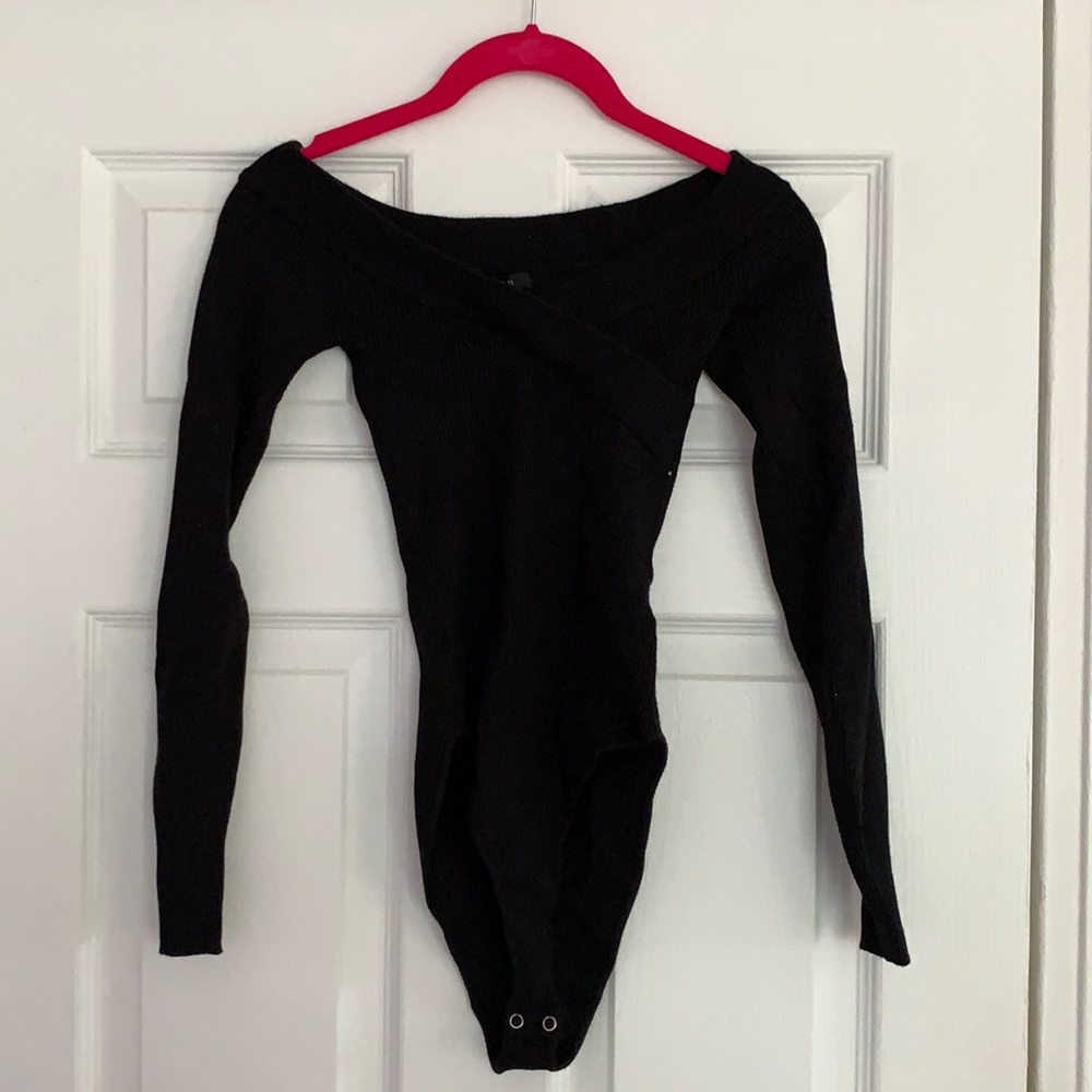 Forever 21 Black Body Suit Size S Small LIKE NEW